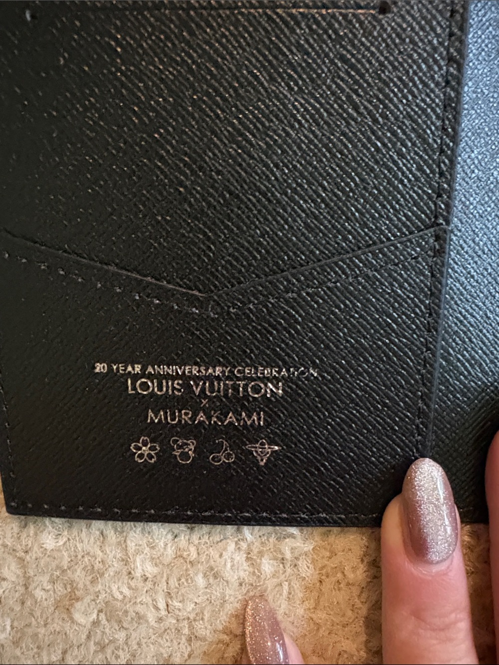 Inspired Multicolor Black Passport Holder - Picture 4 of 12